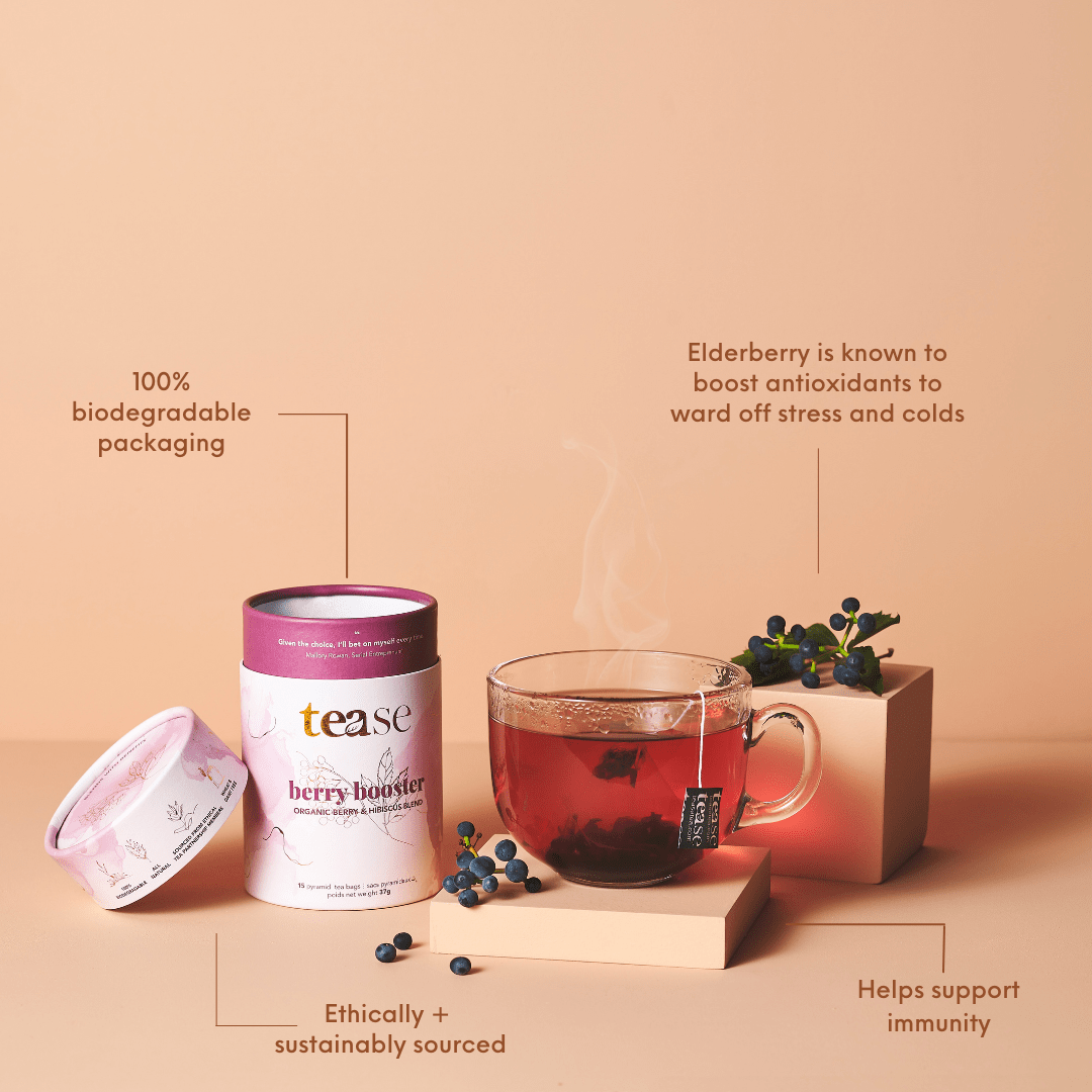 Berry Booster Tea | Iced or Hot Brew Wellness Tea